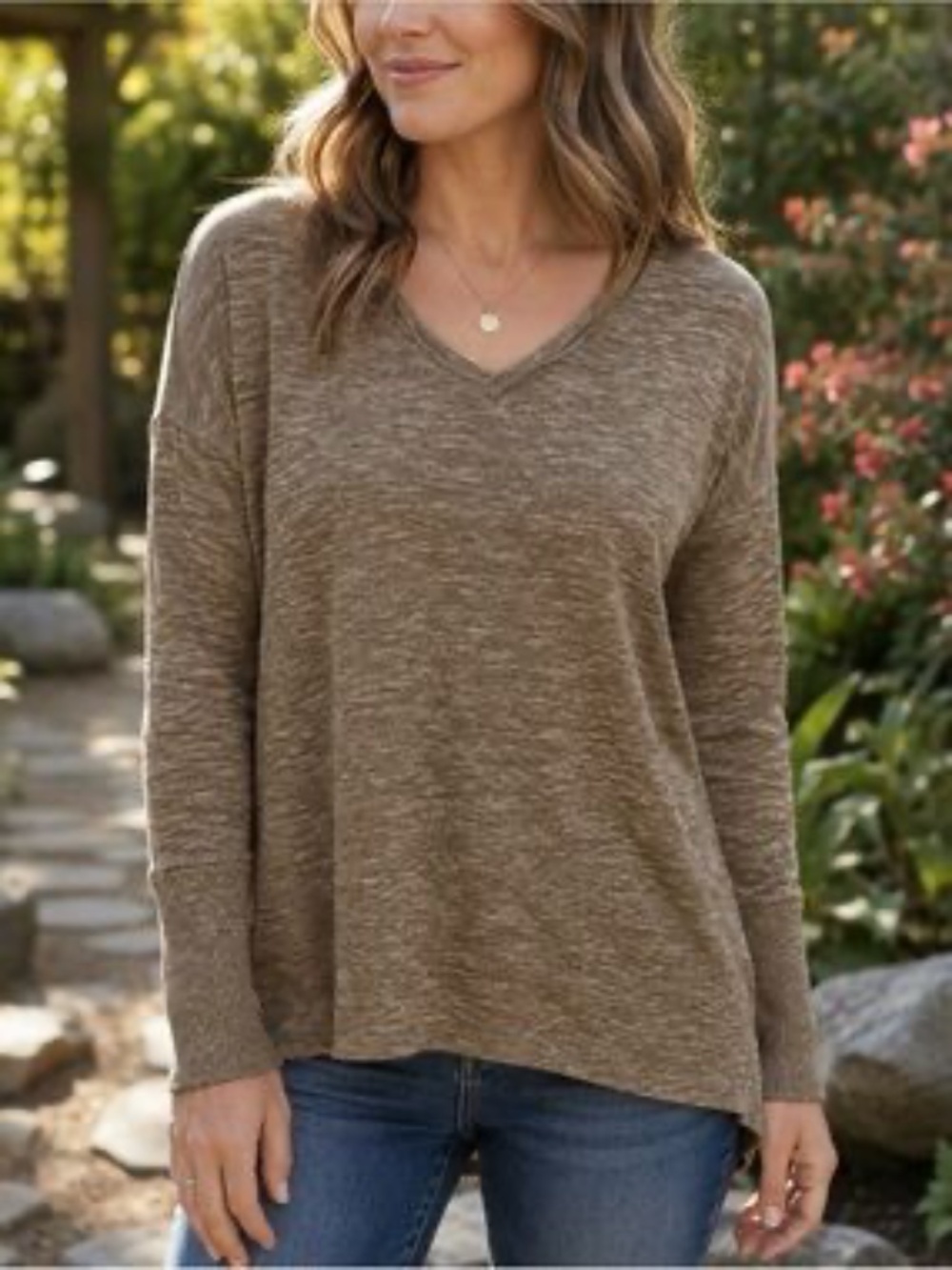 Prana Knit Long Sleeve Top Sz M